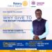 Fellowship : Why Give to the Rotary Foundation