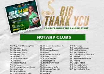 Rotary club of Gayaza humbly appreciates the Organizing committee and all the participating clubs in the 5ASide Games